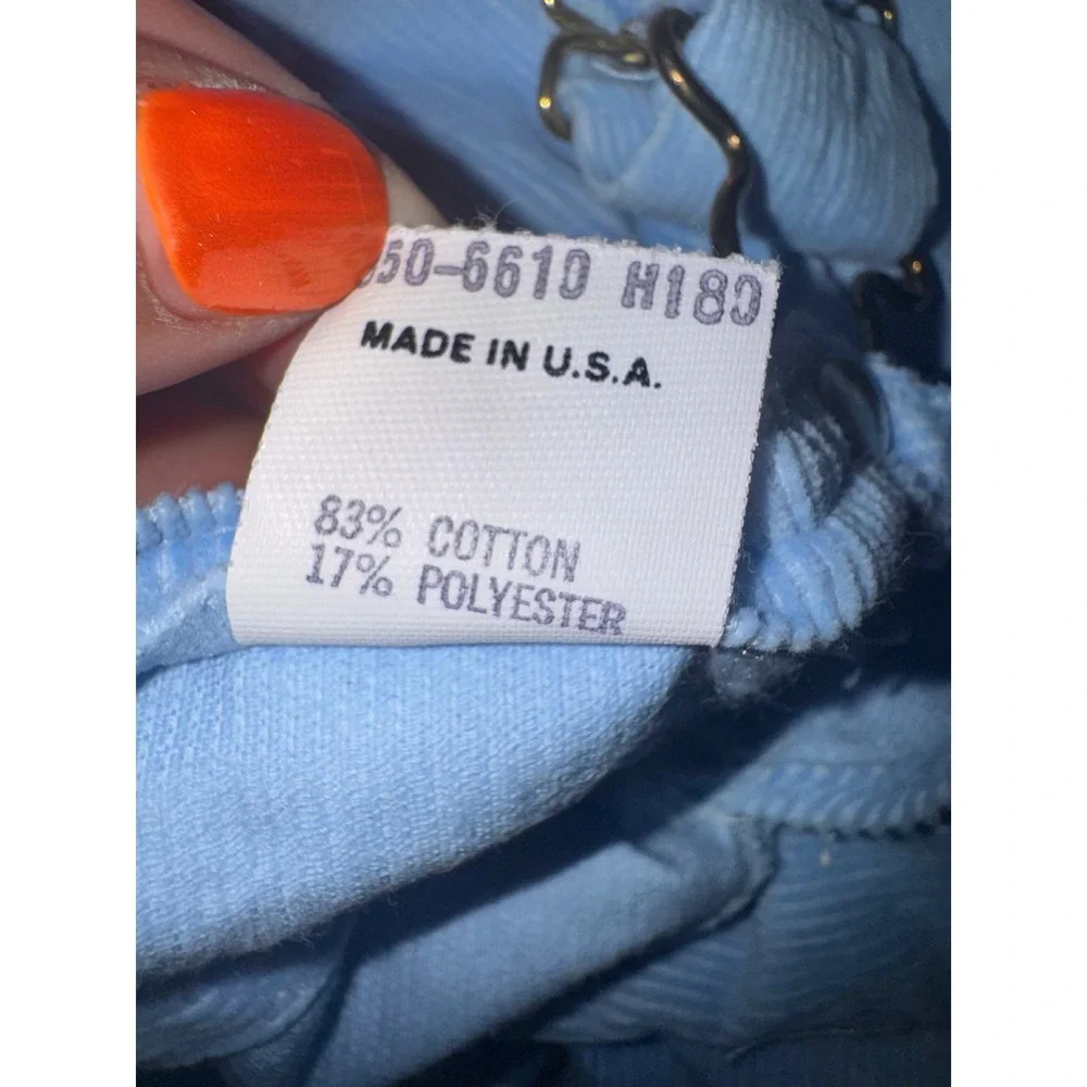 Vintage OshKosh Bgosh Blue Corduroy Overalls 18 Months Vestbak Made in USA